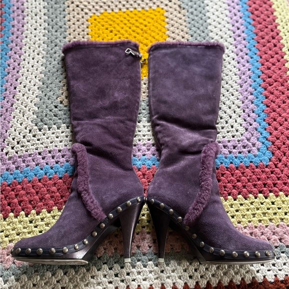 Nike Lab Purple Suede Women's Boots - Picture 6 of 10